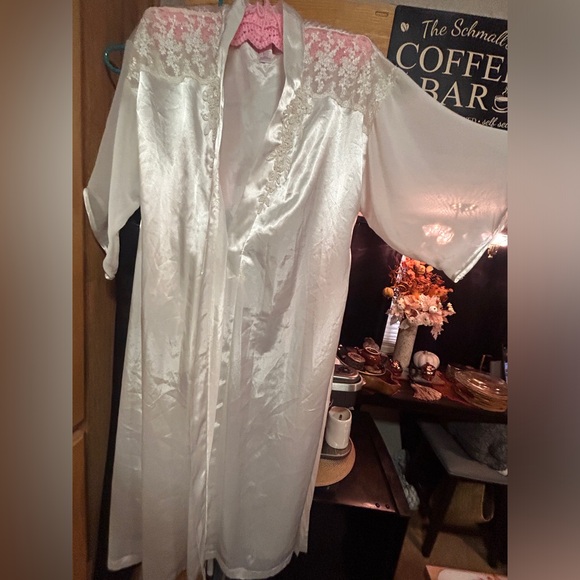 Vintage robe sateen cream large - Picture 6 of 11